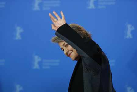 Actress Charlotte Rampling, honored with the Honorary Golden Bear award, poses during a photocall at the 69th Berlinale International Film Festival in Berlin, Germany, February 14, 2019. REUTERS/Fabrizio Bensch