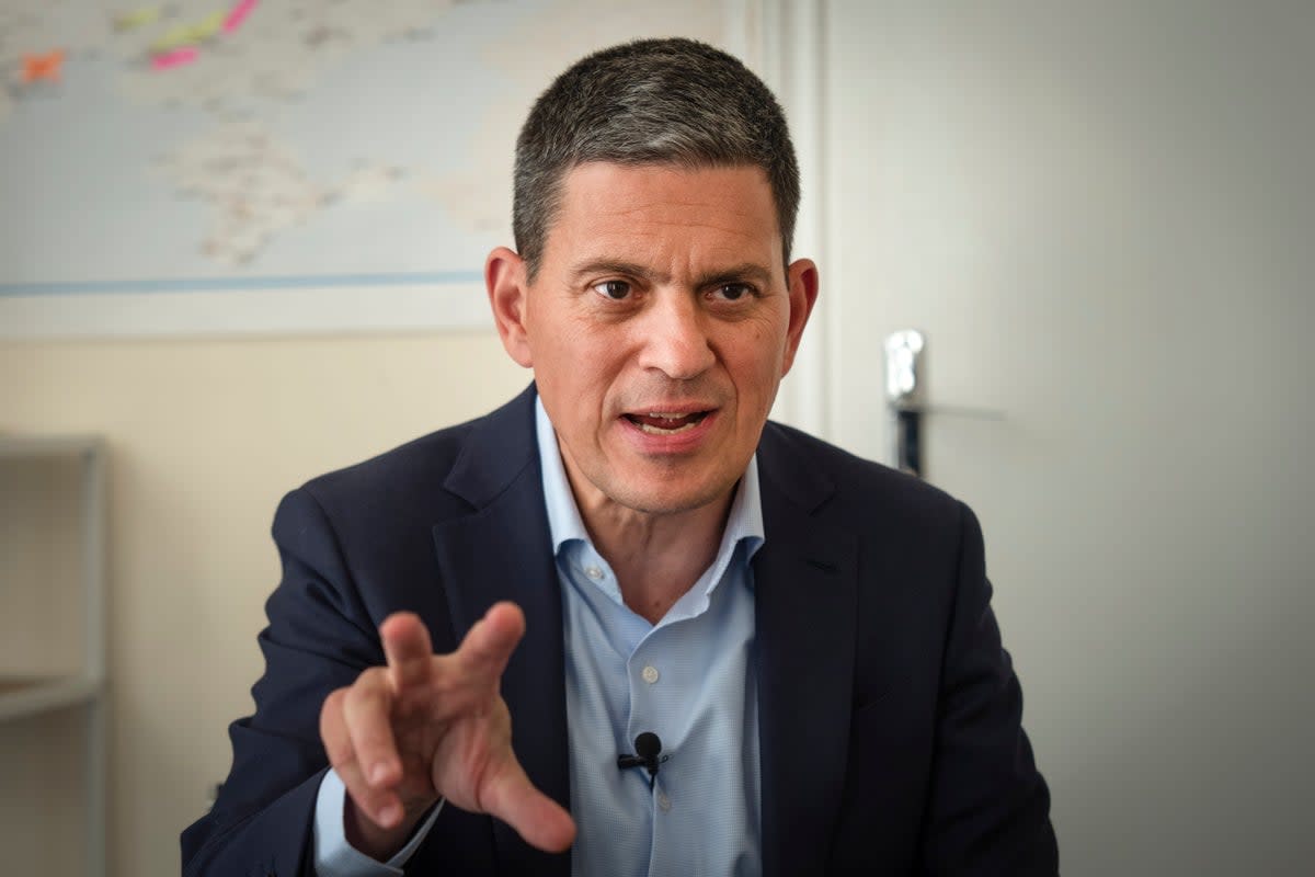 David Miliband was foreign secretary under Tony Blair and Gordon Brown (Copyright 2023 The Associated Press. All rights reserved)