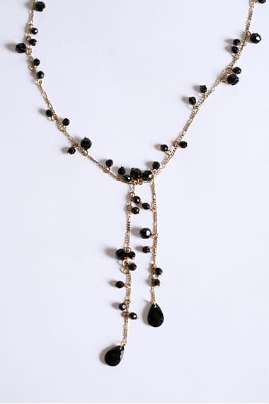 Ebony tangle necklace, $34