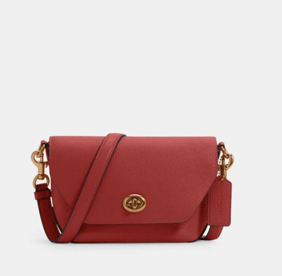 Karlee Crossbody in 1941 Red (Photo via Coach Outlet)