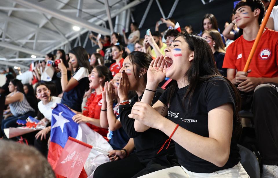 Aficionados en las gradas durante los Juegos Panamericanos.