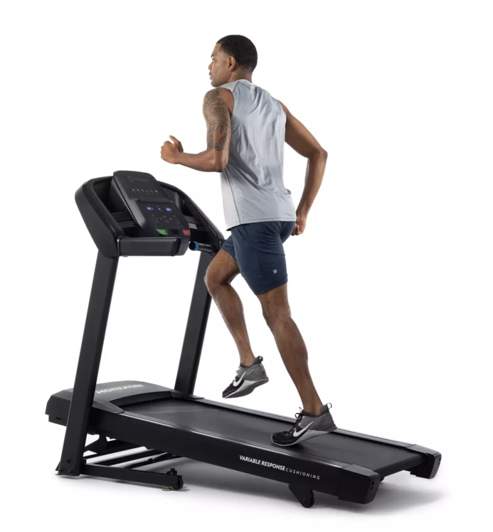 folding treadmill horizon fitness t101 go series