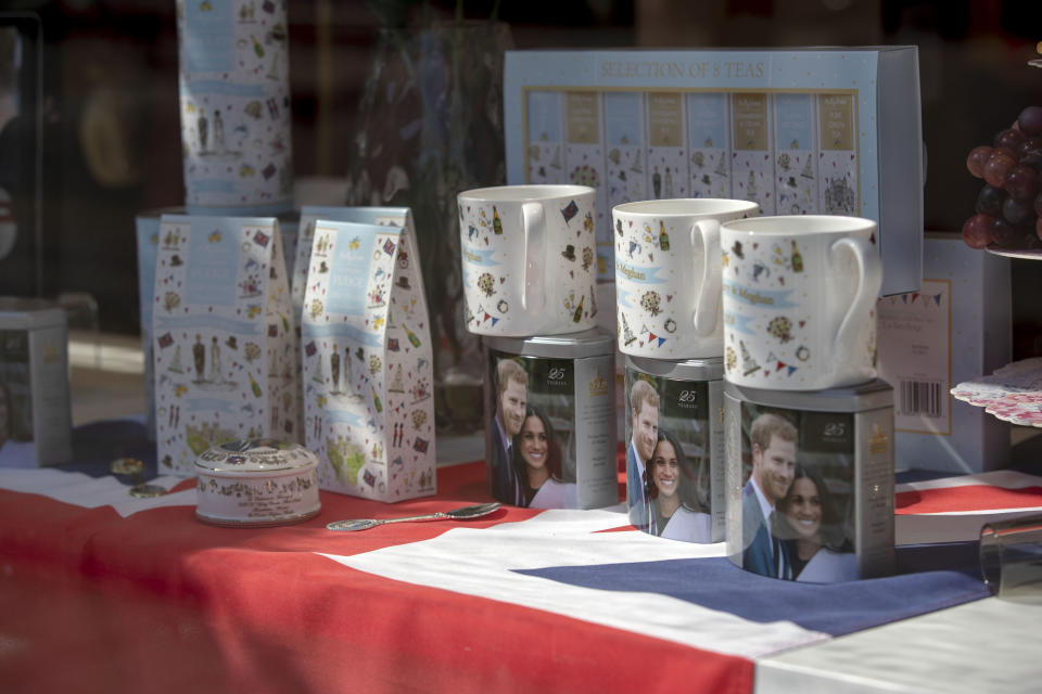 Shops in Windsor are ready for the royal wedding (Picture: PA)