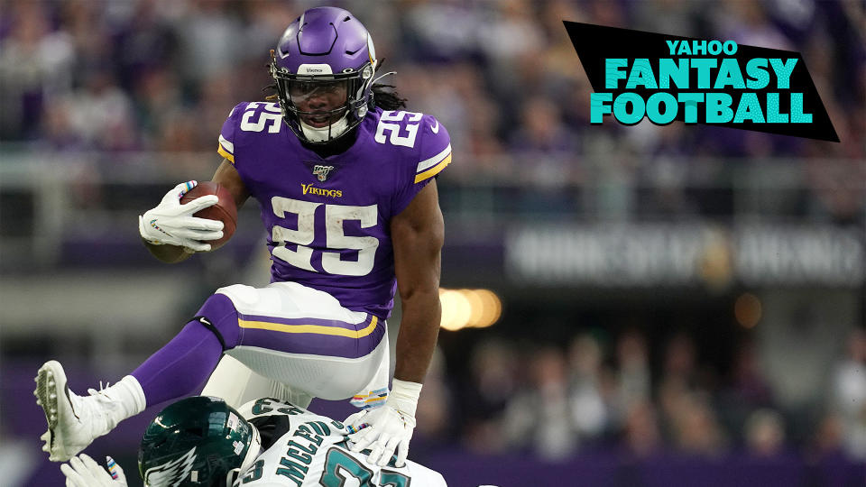 Vikings RB Alexander Mattison leads our experts list of must-own RBs to stash for the second half of the fantasy season. (Photo by Anthony Souffle/Star Tribune via Getty Images)