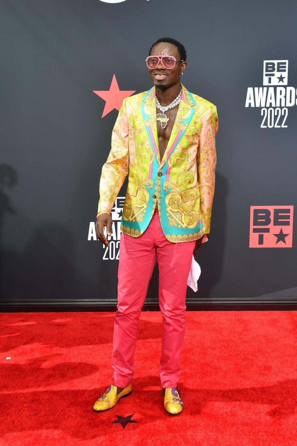 Michael Blackson attends the 2022 BET Awards in Los Angeles, California.