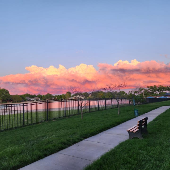 Wichita sunset on April 28, 2024 (Courtesy: Sherry Heim)