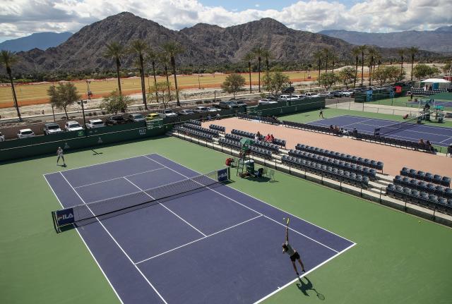 The Indian Wells Tennis Garden, shown here during the FILA International Junior Championships on March 16, will host the FILA Easter Bowl from March 25 to April 1.