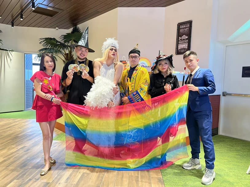 ▲此次活動還邀請知名「Drag Queen」台版妮可基嫚出席活動站台。