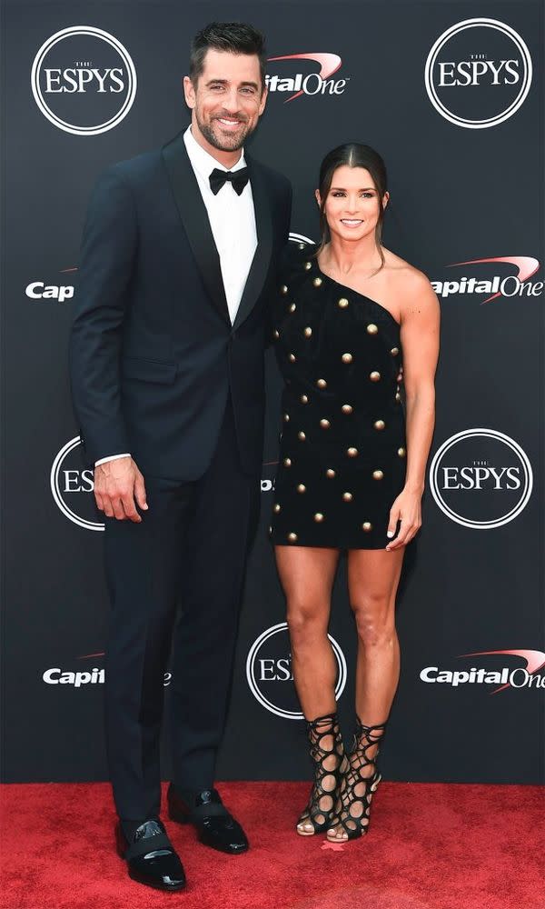 Aaron Rodgers and Danica Patrick | Michael Buckner/Variety/REX/Shutterstock