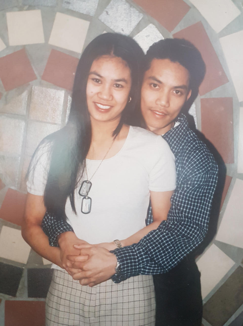 Michelle and David's first picture together in 1993. (PA Real Life/Collect)