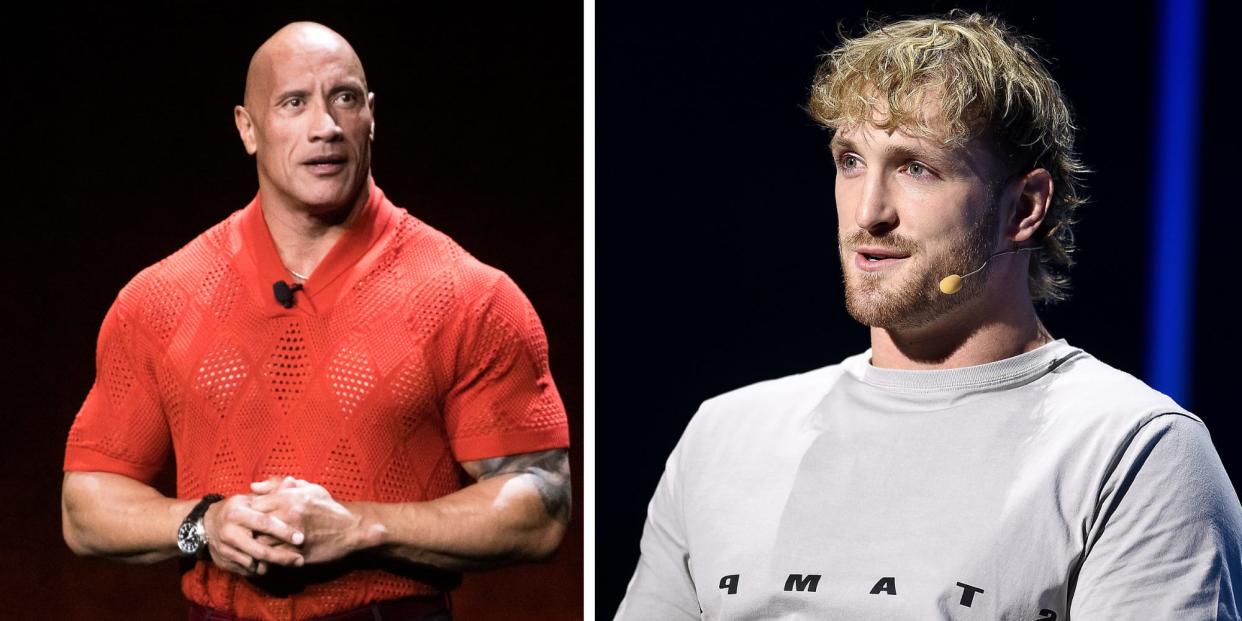 Dwayne Johnson and Logan Paul