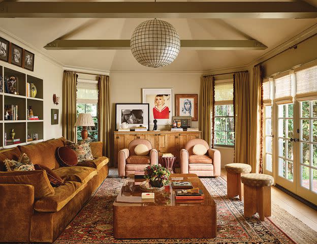 <p>Michael P. H. Clifford/Architectural Digest</p> The TV room