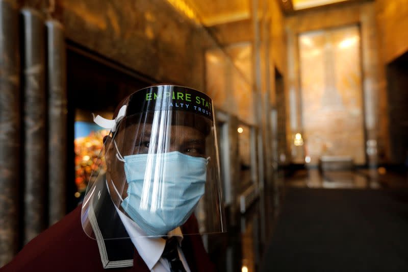 Empire State building prepares to reopen to visitors and tenants following outbreak of the coronavirus disease (COVID-19) in New York