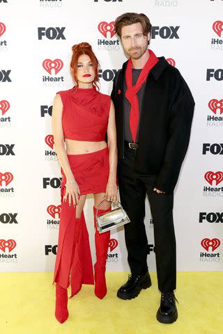 <p>Jesse Grant/Getty </p> Mandy Lee and Matty Vogel