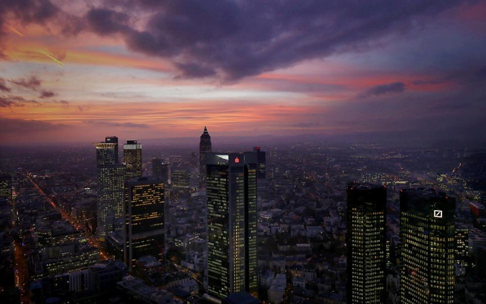 The skyline in Frankfurt - REUTERS