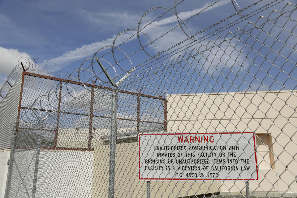 This Tuesday, April 16, 2019 photo shows an exterior view of the Lake County Jail in Lakeport, Calif. After a 2015 suicide at the jail resulted in a $2 million settlement in a wrongful death lawsuit, several changes were made, including adding a larger surveillance monitor, to prevent further tragedies. (AP Photo/Eric Risberg)