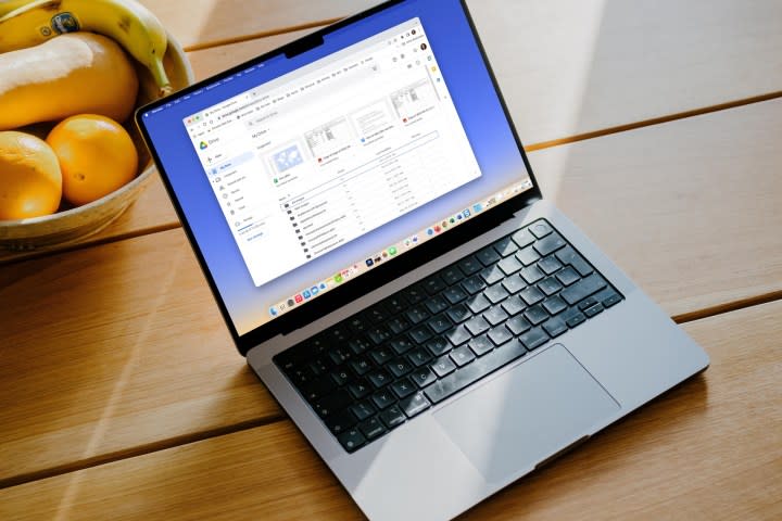 Google Drive in Chrome on a MacBook.