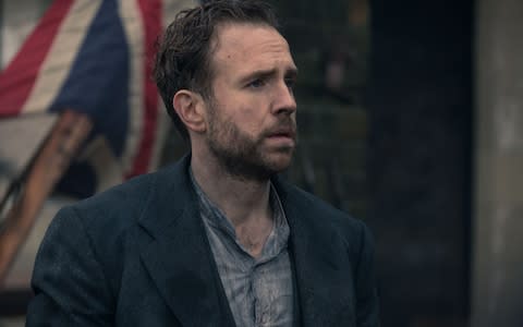 George (Rafe Spall) looked rather lost - Credit: Matt Squire/Mammoth Screen