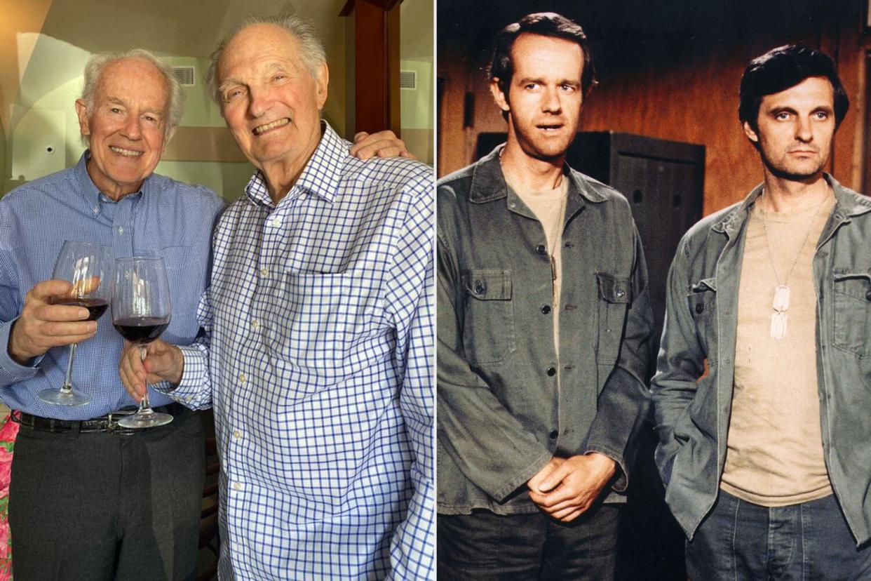 Alan Alda/Twitter. Alan Alda Reunites with 'MASH' Costar Mike Farrell for Show's 50th Anniversary: 'Changed Our Lives'. https://twitter.com/alanalda/status/1571286284441899011?s=20&amp;t=9a_5rTF0uimWV9MTN0uN6g. ; Editorial use only. No book cover usage. Mandatory Credit: Photo by 20th Century Fox/Kobal/Shutterstock (5886039x) Mike Farrell, Alan Alda Mash - 1972-1983 20th Century Fox Television