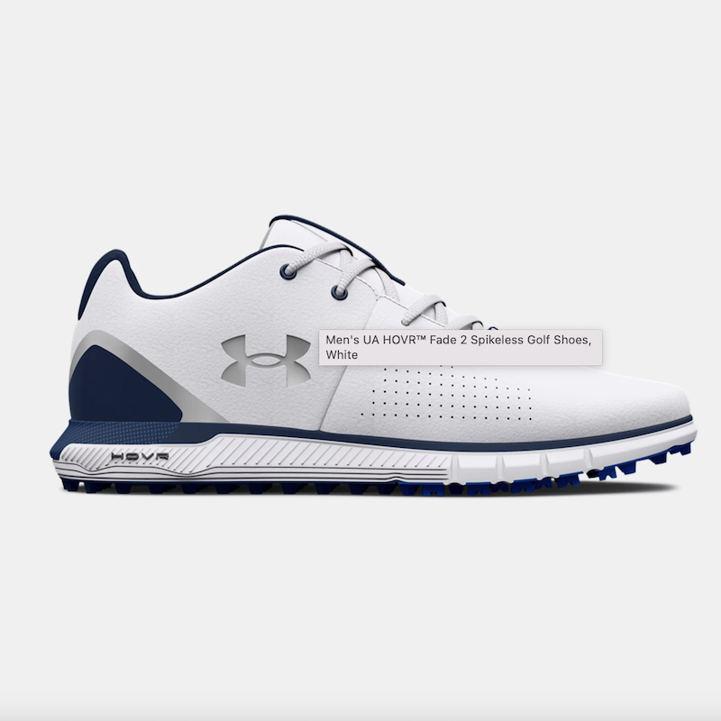 <p><a href="https://go.redirectingat.com?id=74968X1596630&url=https%3A%2F%2Fwww.underarmour.com%2Fen-us%2Fp%2Fgolf%2Fmens_ua_hovr_fade_2_spikeless_golf_shoes%2F3026970.html&sref=https%3A%2F%2Fwww.esquire.com%2Fstyle%2Fmens-fashion%2Fg36197949%2Fbest-golf-clothing-brands%2F" rel="nofollow noopener" target="_blank" data-ylk="slk:Shop Now;elm:context_link;itc:0;sec:content-canvas" class="link ">Shop Now</a></p><p>HOVR Fade 2 Spikeless Golf Shoes</p><p>underarmour.com</p><p>$110.00</p>