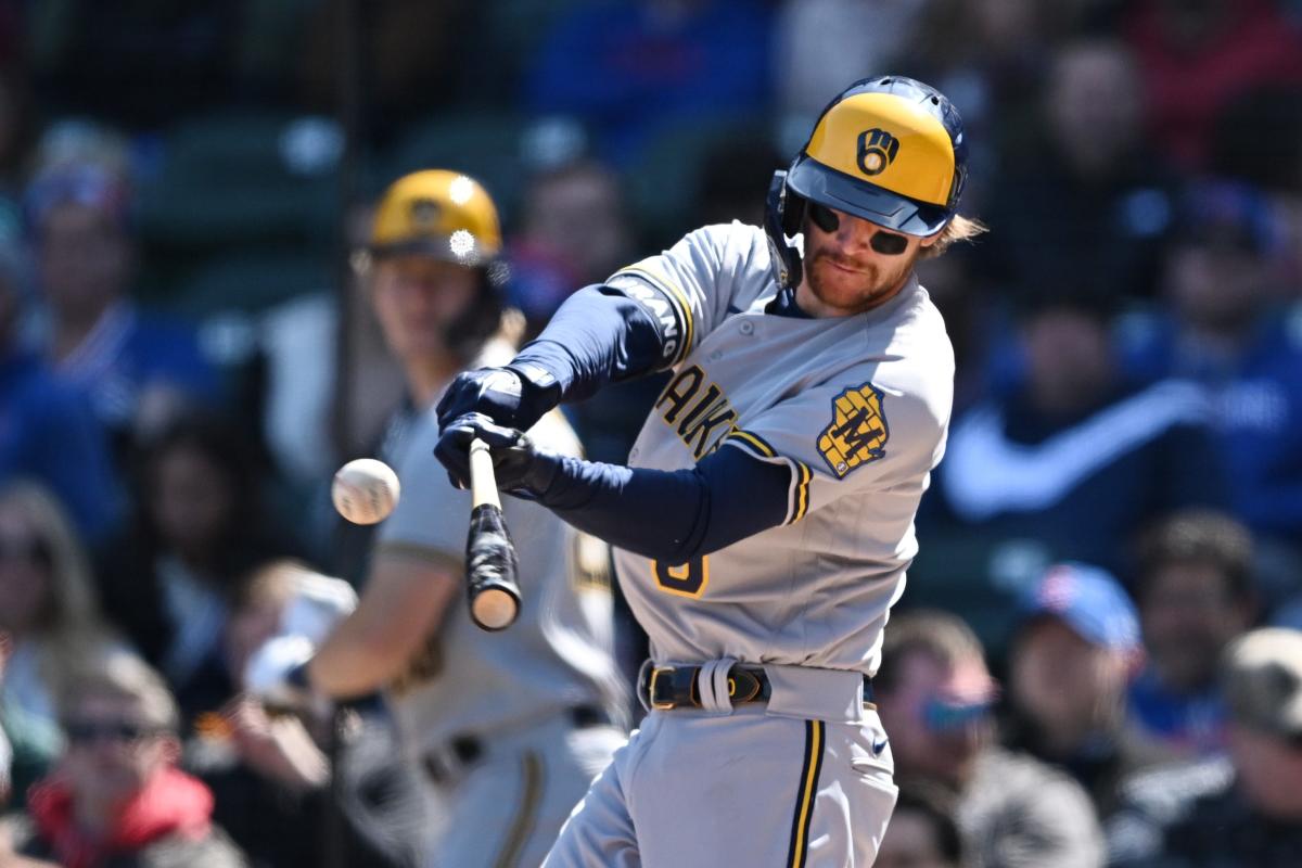 Winker drives in 3 as Brewers beat Taillon, Cubs 9-5