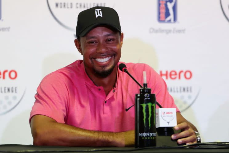 Tiger Woods returns this week. (Getty Images)