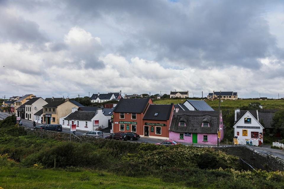 View of the village in Doolin, Clare County, Ireland