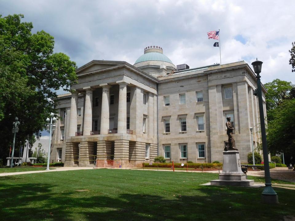 The state Capitol building in Raleigh.