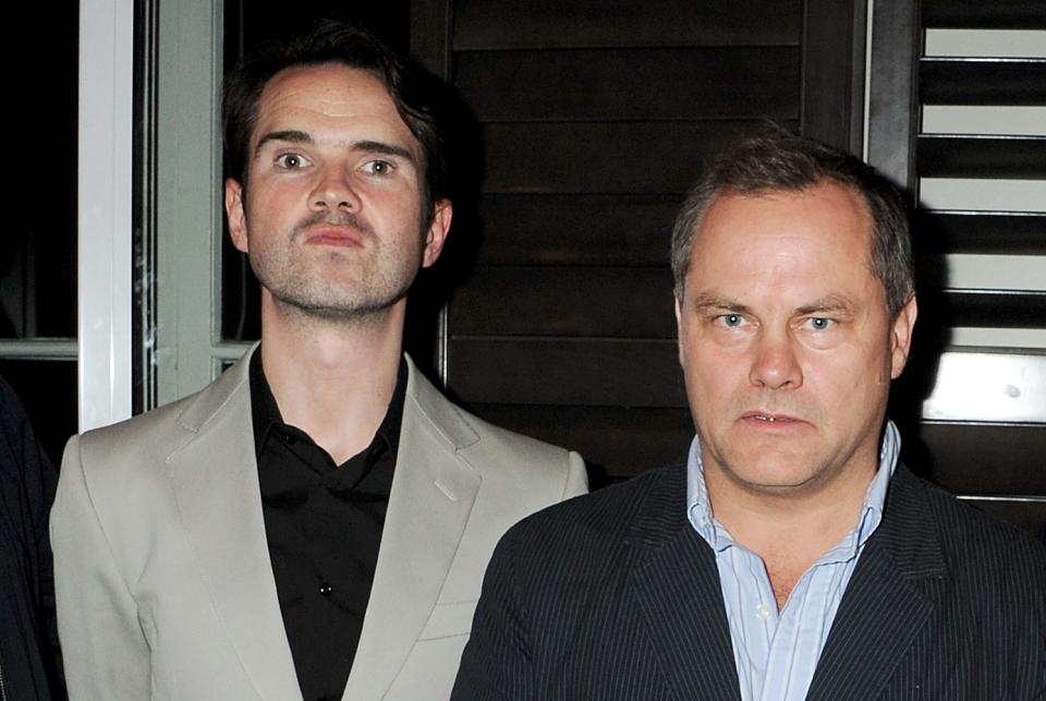 Jack Dee (l) has defended Jimmy Carr's Holocaust joke. (Getty Images)