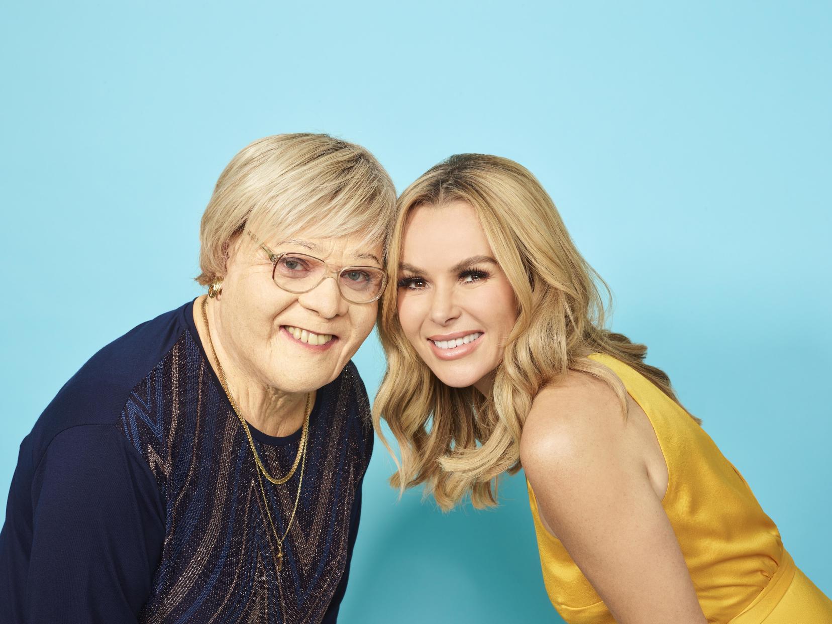 Amanda Holden and Leigh Francis as her 'Gran' Myrtle (Channel 4)