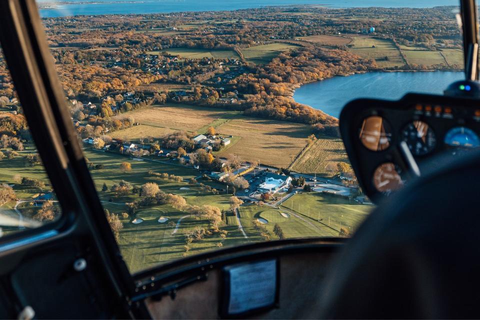 Get a bird's eye view of the area.