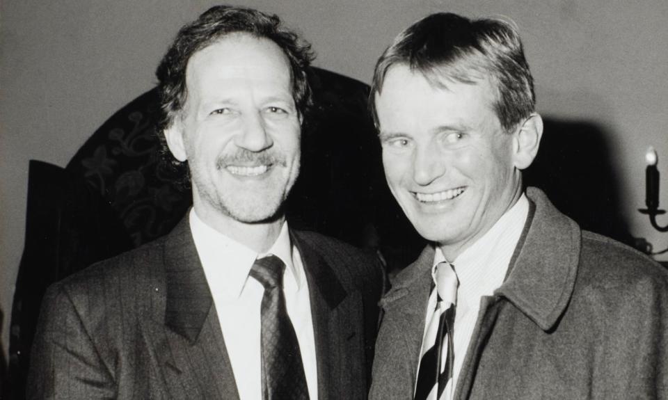 Werner Herzog and Bruce Chatwin (BBC/The Chatwin Archive)