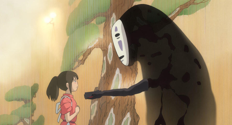 Spirited Away – When Sen meets No-Face at the bathhouse.    