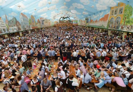 The Oktoberfest festival tent is open at the Theresienwiese festival grounds in Munich, southern Germany. With about eight million beers downed each year at the Oktoberfest, you might expect a few items to go awry, but the lost-and-found office at the world's top beer fest really has seen it all