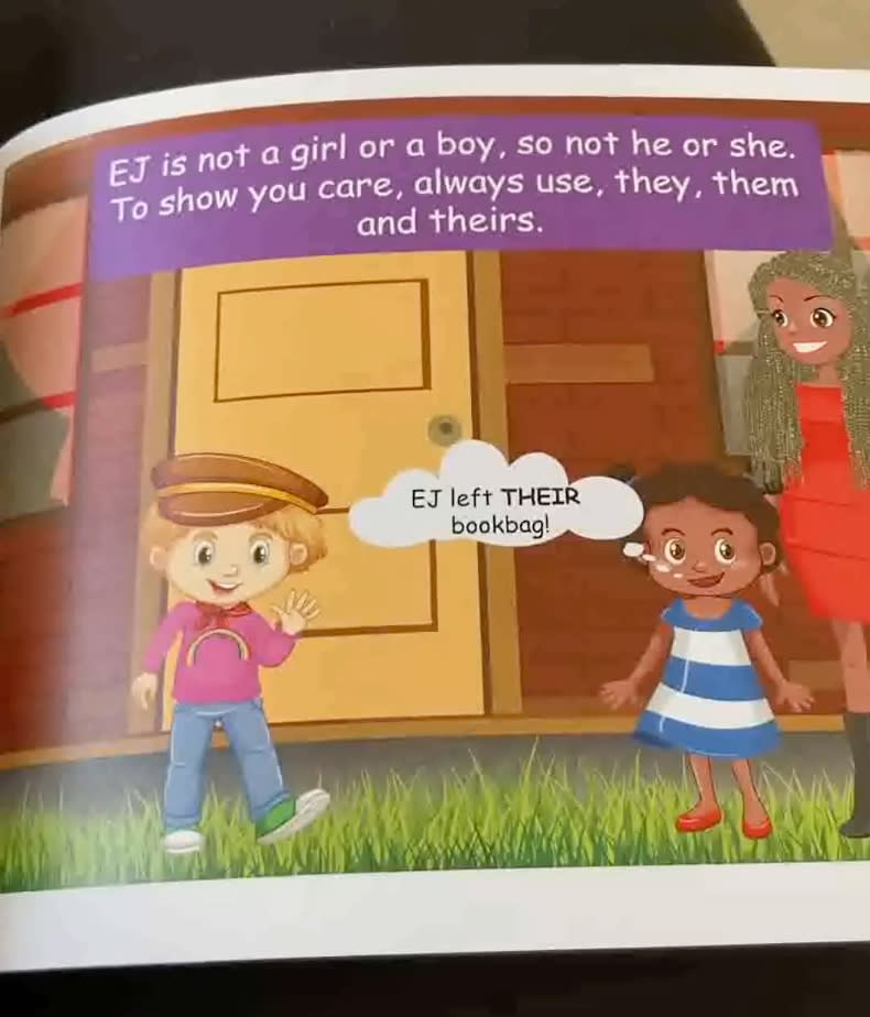 The book also shows children that go by they/them pronouns. Youtube