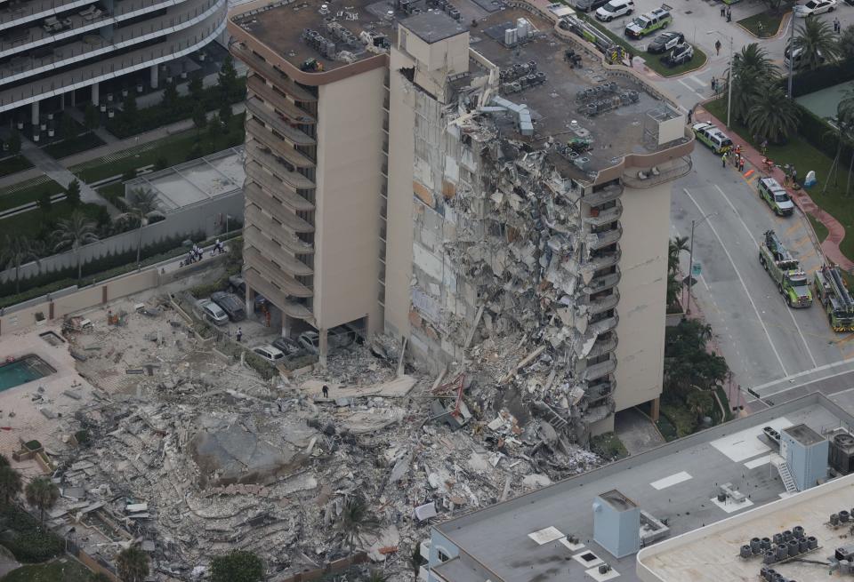 Devastating Photos of Thursday's Condo Collapse in Florida