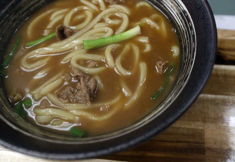 A bowl of beef curry udon at Oishi Japanese Kitchen in Bremerton on Monday, Nov. 20, 2023.