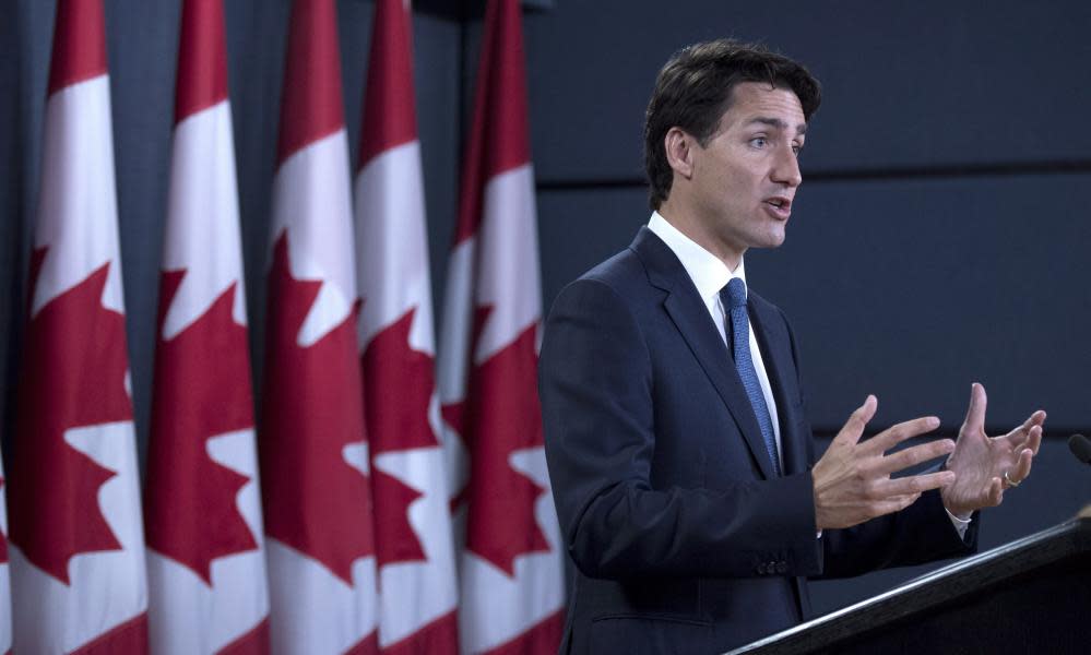 Trudeau said: ‘It’s also something to be understood as being entirely consistent with what Canada is expected to be doing as part of the coalition against Daesh.’