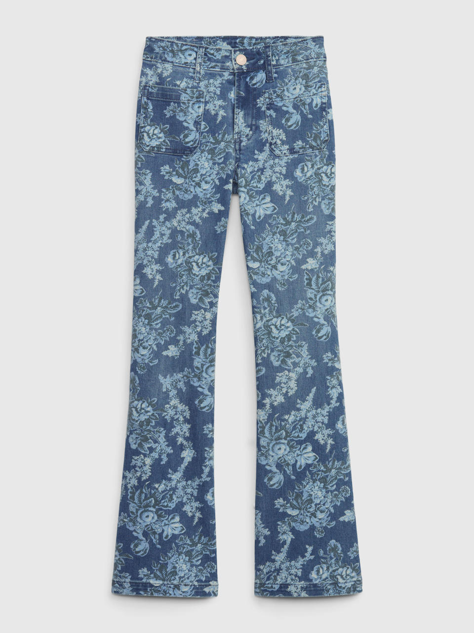 Gap x LoveShackFancy High Rise Floral '70s Flare Jeans