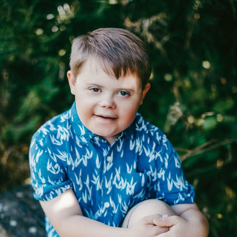 Joseph Hale Down's syndrome model River Island - Credit: SWNS.com/Aaron Cheeseman 