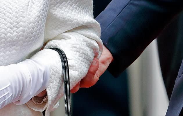 Royal protocol stated you must not touch a member of the royal family. Photo: Getty Images