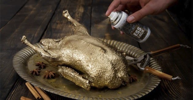 Give your food a one-of-a-kind shine with edible spray paint