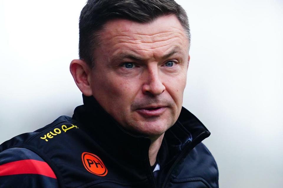 Sheffield United boss Paul Heckingbottom does not doubt the quality of Tottenham (Victoria Jones/PA) (PA Wire)