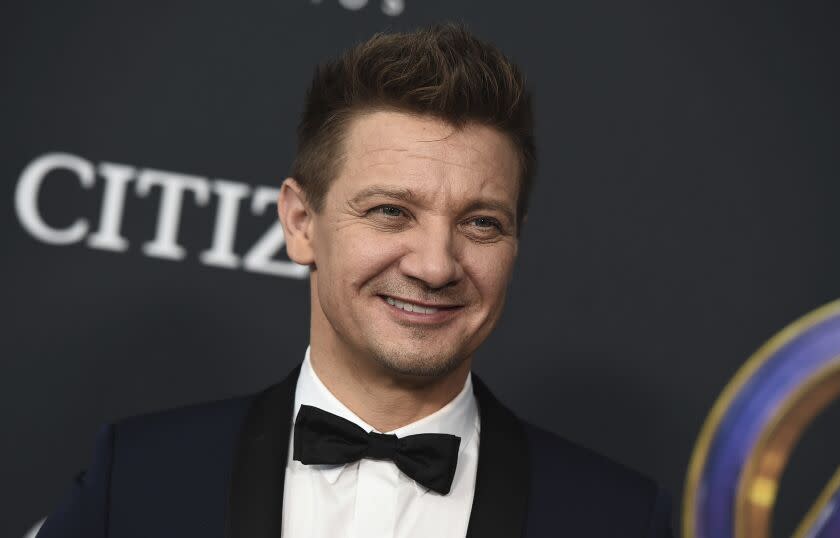 Jeremy Renner arrives at the premiere of "Avengers: Endgame" at the Los Angeles Convention Center on April 22, 2019.