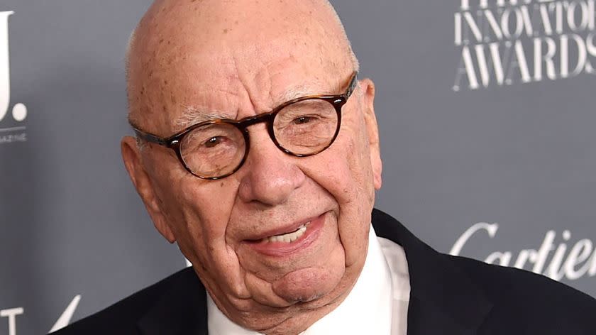 FILE - In this Wednesday, Nov. 1, 2017, file photo, Fox News chairman and CEO Rupert Murdoch attends the WSJ. Magazine 2017 Innovator Awards at The Museum of Modern Art in New York. Murdoch says Facebook should pay fees to "trusted" news producers for their content. Murdoch, whose companies own The Wall Street Journal, Fox News, the New York Post and other media properties, said Monday, Jan. 22, 2018, that publishers are "enhancing the value and integrity of Facebook through their news and content but are not being adequately rewarded for those services." (Photo by Evan Agostini/Invision/AP, File)