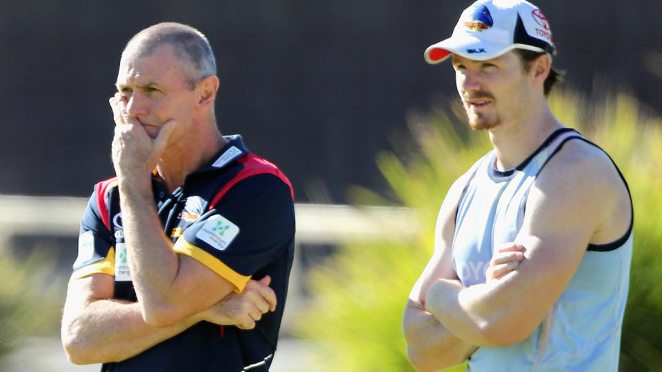 Phil Walsh and Patrick Dangerfield, pictured here in 2015.