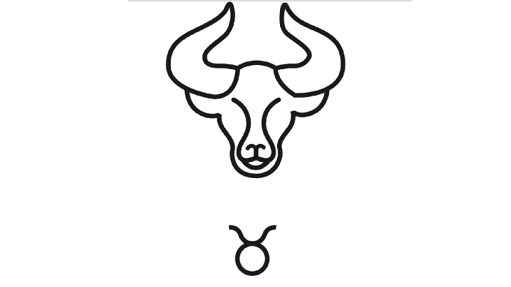 Astrology zodiac sign for Taurus, the bull, for the horoscope