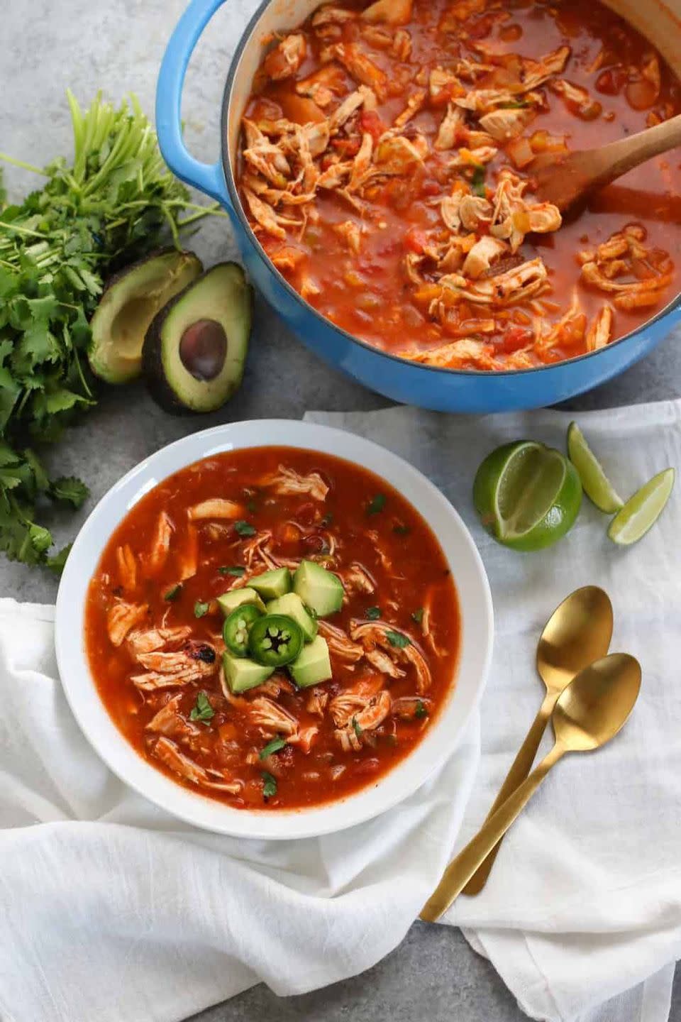 Chicken Tortilla-less Soup