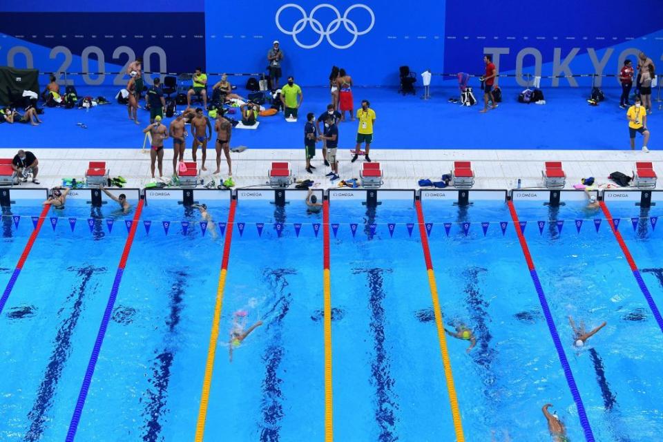 <p>Swimming will always be a must-watch event when you have once-in-a-lifetime athletes like Katie Ledecky jumping into the pool. (The sport would be number one on this list if she was willing to recreate <a href="https://www.esquire.com/sports/a33614954/katie-ledecky-olympics-chocolate-milk-interview/" rel="nofollow noopener" target="_blank" data-ylk="slk:her chocolate milk stunt;elm:context_link;itc:0;sec:content-canvas" class="link ">her chocolate milk stunt</a> on the world's biggest stage.)</p>