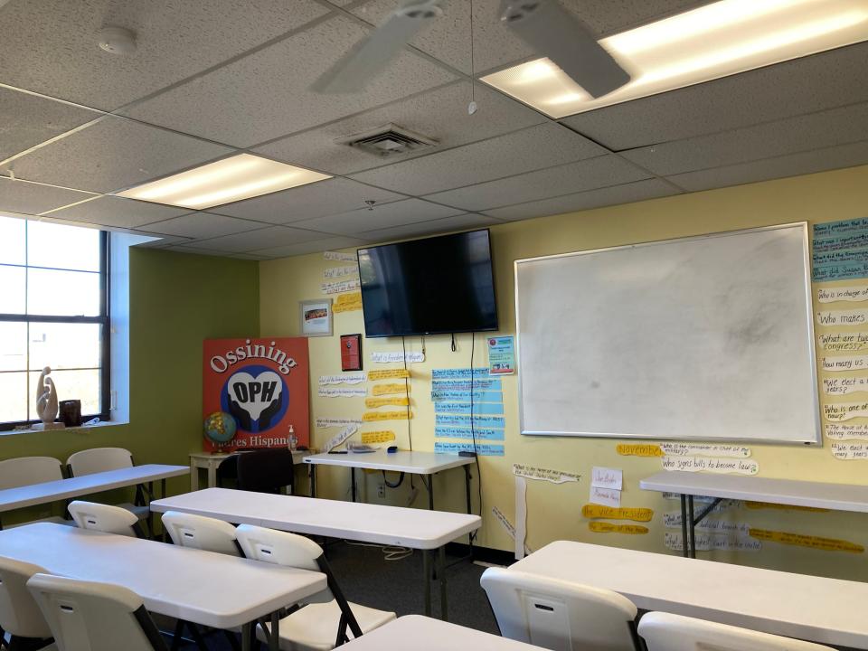 Ossining Padres Hispanos has two classrooms it uses for workforce trainings, English classes and to help residents prepare for the citizenship test. Nov. 18, 2021.